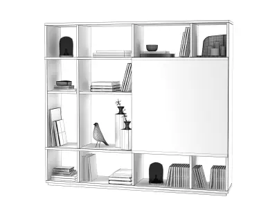 Meo 05 Bookcase 3D model