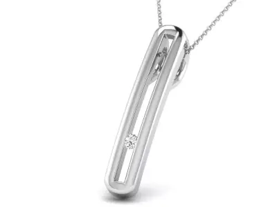 diamonds pendant 3D print model 6