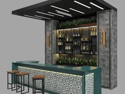 Restaurant Bar 10 3D model