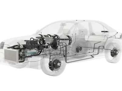  Car With Internal Parts 