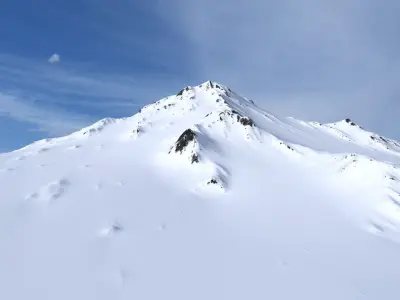 Snow Mountain 10 Low-poly 3D model