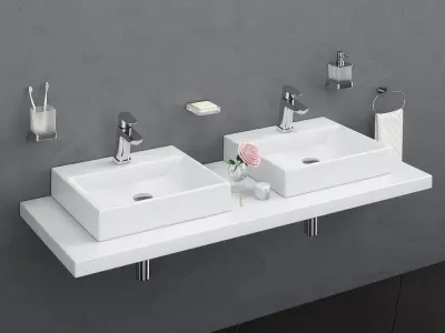 Washbasin RAVAK  Natural 3D model
