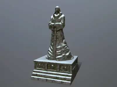 statue Low-poly 3D model