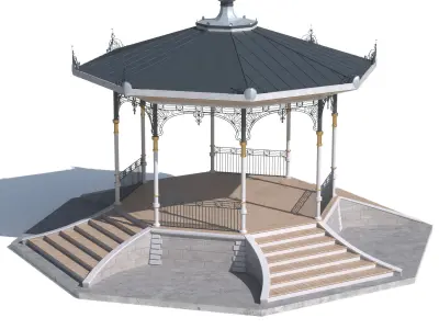 Gazebo 3D model 8