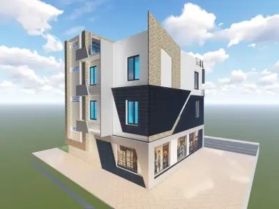 3D HOUSE MODERNE 3D print model