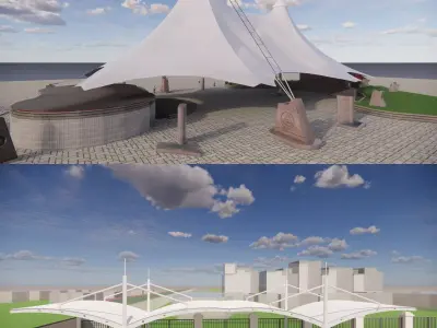 Tensile Structures Collection -A3 3D model