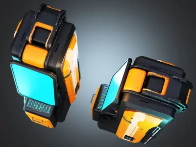 Sci-fi Termina Low-poly 3D model