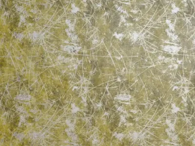 Dirty Painted Yellow Metal Surface PBR Seamless Texture