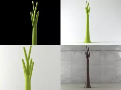 Tree coat rack 3D model