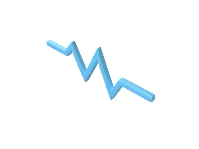 Pulse Symbol v2 002 Low-poly 3D model