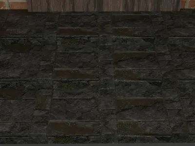 Rustic Bakery Interior and Exterior Environment 3D model