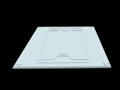 Extreme Low-Poly Sci-Fi Panels Low-poly 3D model