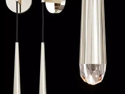 Restoration Hardware AQUITAINE SCONCE Nickel 3D model