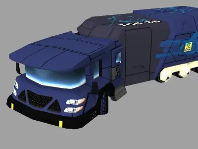Mobile Science Lab Low-poly 3D model