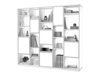 Meo 01 Bookcase 3D model