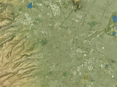 Mexico City - Topography Terrain 3D City 3D Model Pack