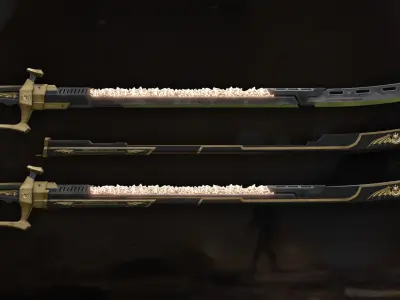 sword sci fi Low-poly 3D model