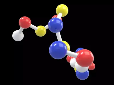 Amino Acids 19 gencomplexity v1 001 Low-poly 3D model
