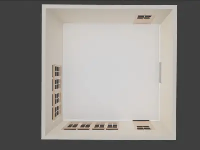 Bedroom Low-poly 3D model