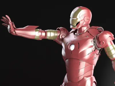 Iron Man Tony Stark Rigged 3D model