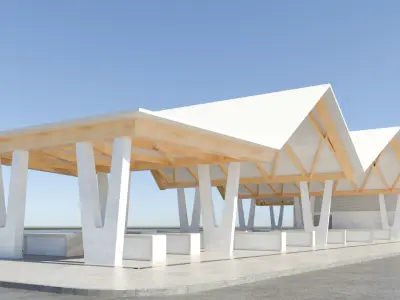 Open Public Marketplace 3D Model 3D model