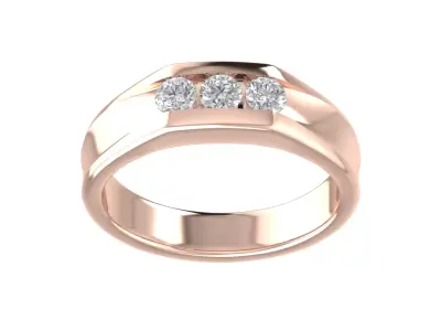 Solitaire Women Engagement Ring 3dm STl OBJ FBX Render 3D print model