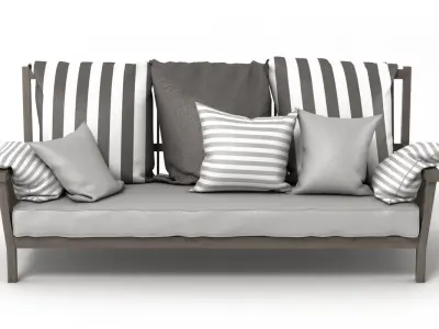 Gervasoni Gray Bench 3D model