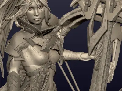 DROW RANGER - ARCANA -DOTA 2 3D print model