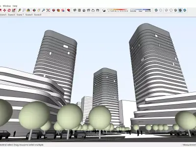 Sketchup Shopping Center H2 3D model