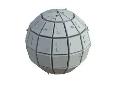 Sci Fi Object No 3467 Low Poly Low-poly 3D model