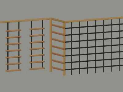 Playground Climber Low-poly 3D model