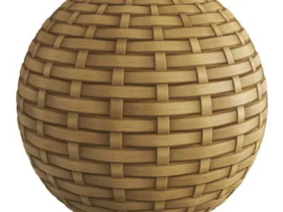 Gold Rattan Material Texture