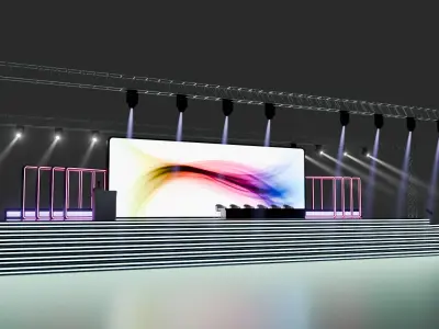 Entertainment Event or Corporate Conference Stage 3D model