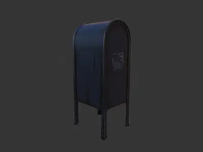 Used Mail Box - PBR  Low-poly 3D model