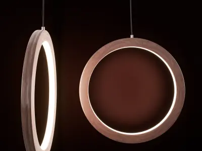 Pendant Lamp O-Wood 3D model