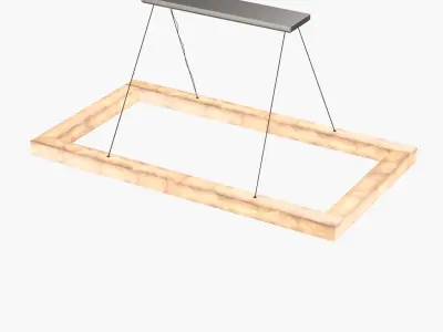 Rivage Rectangular Chandelier 72in 3D model