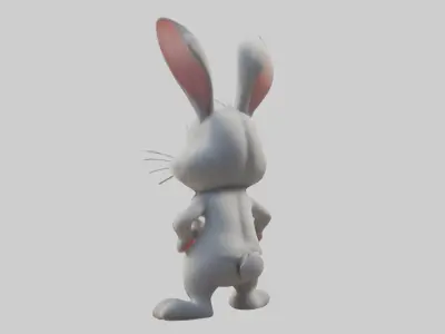Cartoon Rabbit 3D model 12