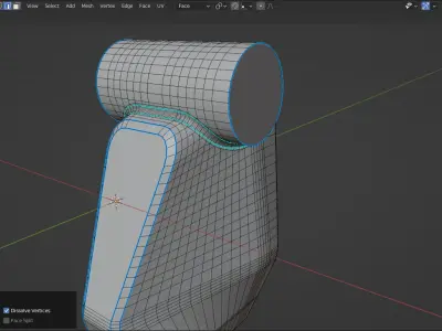 A SCI-FI BAG Low-poly 3D model