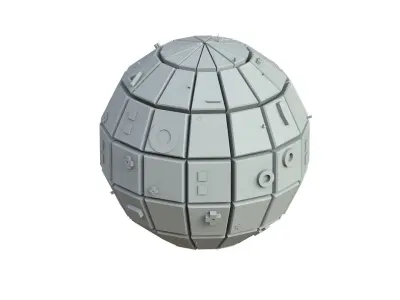 Sci Fi Object No 3479 Low Poly Low-poly 3D model