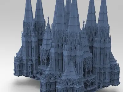 Angelic Cathedral High Rise Mass structure 3 3D model