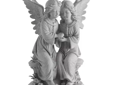 angel statue 11 3D model