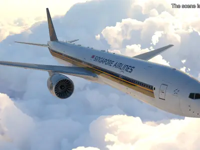  Boeing 777 Singapore Airlines Rigged 