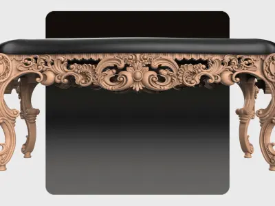 Carved super table for CNC 03 3D model