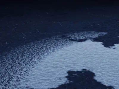 Rain animation 3D model