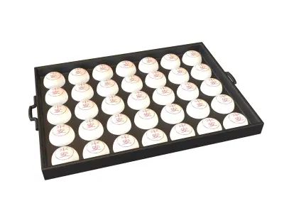 Lucky Buns with Baking Pans v1 001 Low-poly 3D model