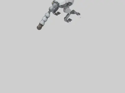 Robot version of a raccoon model 3D model