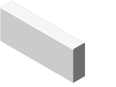 Concrete Curb Mega Set 10 Pieces Complete Border Collection 3D model