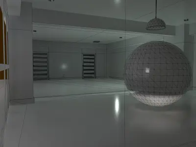 Gantz Room renderable Low-poly 3D model