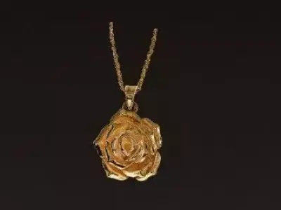 Rose Eternity Pendant 3D print model