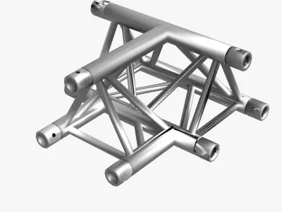 Triangular Truss Cros and T Junction 84 3D model